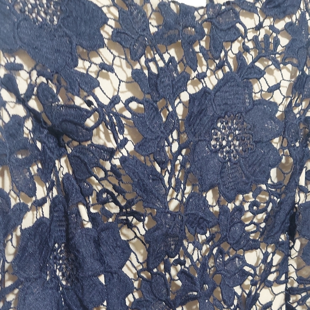 Ronni Nicole Navy Lace Midi Dress - Picture 9 of 11